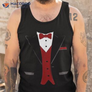 tuxedo shirt halloween wedding groom funny red costume tee tank top