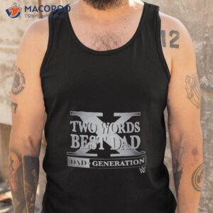 two words best dad 2023 shirt tank top