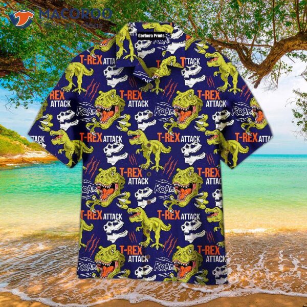 Tyrannosaurus Cool T-rex Hawaiian Shirts