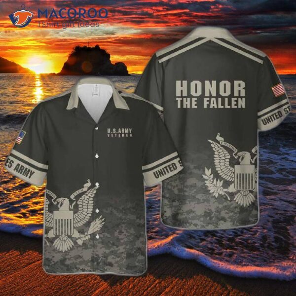 U.s. Army Veteran Fallen Eagle Hawaiian Shirts