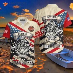 u s firefighter retired but forever at heart hawaiian shirts 1