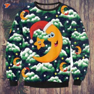 Ugly Christmas Sweater For Moon