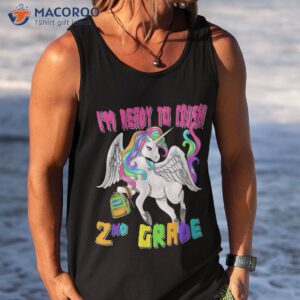 unicorn back to school i m ready crush 2nd grade shirt tank top