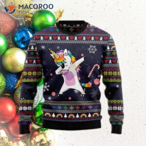 Unicorn Dad Ugly Christmas Sweater