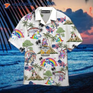 Unicorn Lgbt Pride Month White Hawaiian Shirts