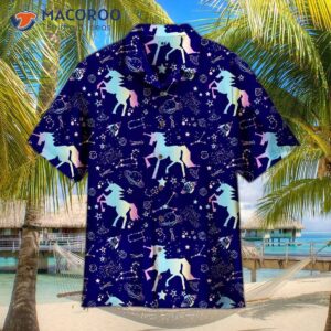 Unicorn Neon Cosmic Hawaiian Shirts