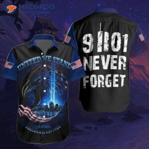 “united We Stand, 9/11 Never Forget – Eagle Hawaiian Shirts”