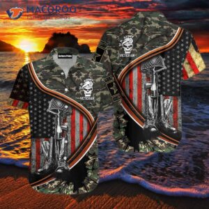 Us Army Skull Veteran Hawaiian Shirt