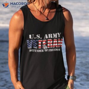 us flag army veteran defender of freedom shirt tank top