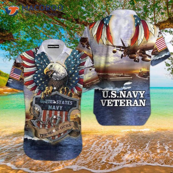 Us Navy Veteran Eagle Hawaiian-style Shirt