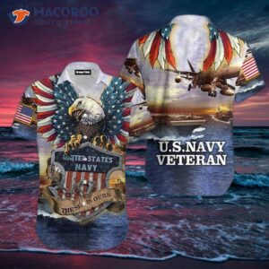 Us Navy Veteran Eagle Hawaiian-style Shirt