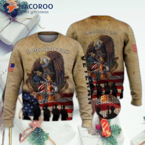 Us Veteran Ugly Christmas Sweater