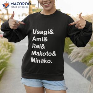 Usagi Ami Rei Makoto Minako Shirt 2 usagi ami rei makoto minako shirt sweatshirt
