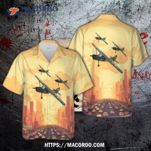 Usmc Cessna 305 O-1 Birdog Forward Air Controller Hawaiian Shirt