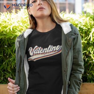 Valentino Name Personalized Vintage Retro Gift Shirt