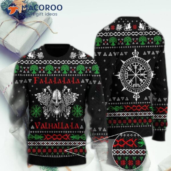 Valhalla Viking Ugly Christmas Sweater