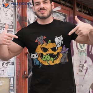 vampire ghost zombie witch cats in pumpkin cute halloween shirt tshirt 1