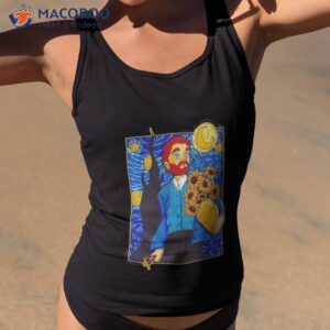 van gogh in starry night shirt tank top 2