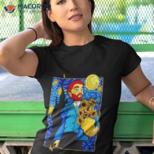van gogh in starry night shirt tshirt 1