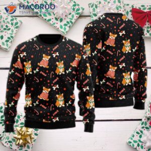 Very Cute Christmas Corgi Dog Pattern Ugly Sweater