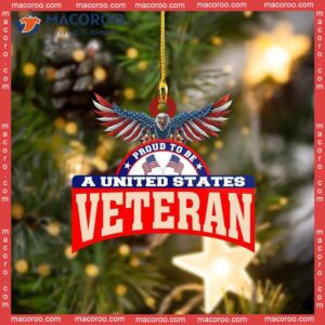 Veteran Eagle Car Custom-shaped Christmas Acrylic Ornament