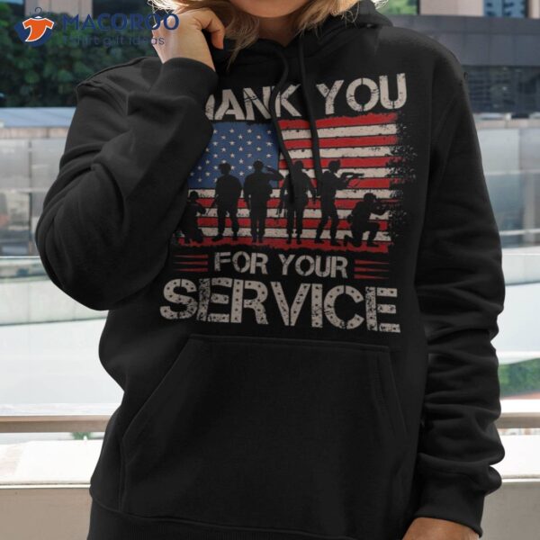 Veteran Thank You For Your Service Tag Military Veterans Day Shirt