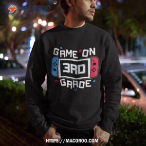 video game on 3rd gamer back to school boys kids shirt sweatshirt