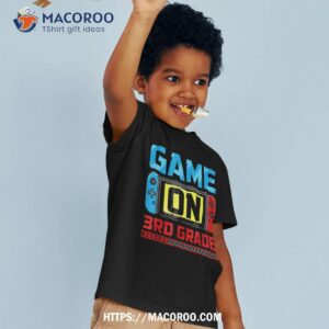 video game on 3rd grade gamer back to school first day boys shirt tshirt 3