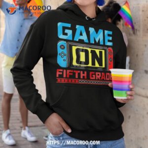 video game on fifth grade gamer back to school first day shirt hoodie