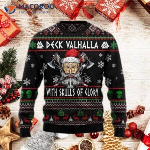 Viking Deck Valhalla Ugly Christmas Sweater