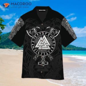 Viking Polynesian Dark Hawaiian Shirts