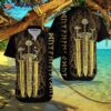 Viking Sword And Yellow Hawaiian Shirts