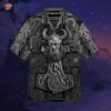 Viking Warrior Polynesian Black And Grey Hawaiian Shirts