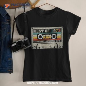 Vintage 1973 Limited Edition Cassette Tape 50th Birthday Shirt