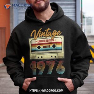 Vintage 1976 45th Birthday Cassette Tape For  Bday Shirt
