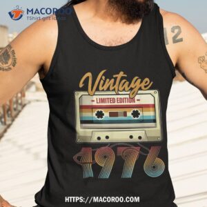 vintage 1976 45th birthday cassette tape for bday shirt tank top 3