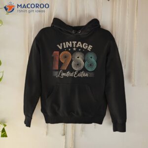 vintage 1988 35th birthday for 35 years old retro shirt hoodie