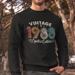 vintage 1988 35th birthday for 35 years old retro shirt sweatshirt