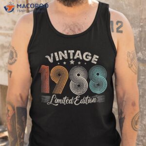 vintage 1988 35th birthday for 35 years old retro shirt tank top