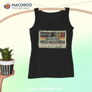 vintage 1988 limited edition cassette tape 34th birthday shirt tank top