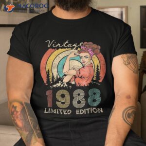 vintage 35th birthday gifts for best of 1988 shirt tshirt