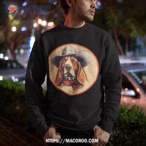 vintage basset hound cowboy cute western country music shirt sweatshirt