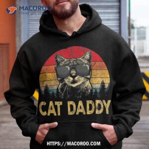 vintage cat daddy shirt funny lover cat dad fathers hoodie