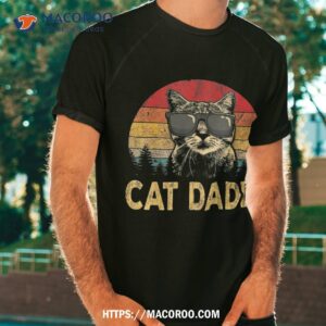 vintage cat daddy shirt funny lover cat dad fathers tshirt