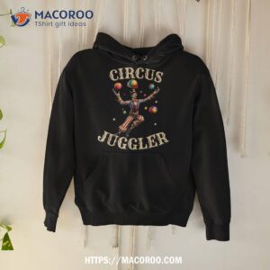 vintage circus juggler costume show shirt halloween christmas decoration hoodie