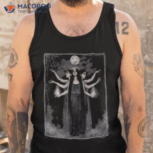 vintage cottagecore aesthetic witches werewolves moon witchy shirt tank top