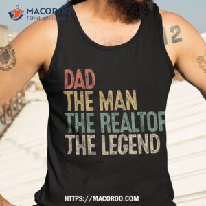 vintage dad man realtor legend gift father real estate agent shirt tank top 3