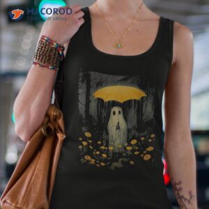 vintage floral ghost halloween in the forest gothic shirt tank top 4