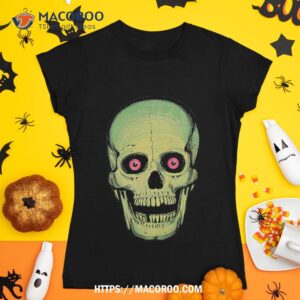 Vintage Halloween Glow Skull Shirt