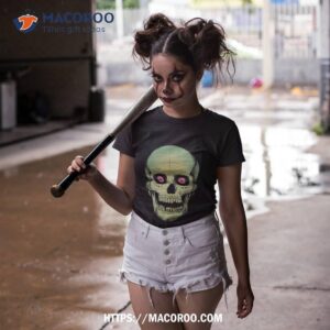 vintage halloween glow skull shirt tshirt 2